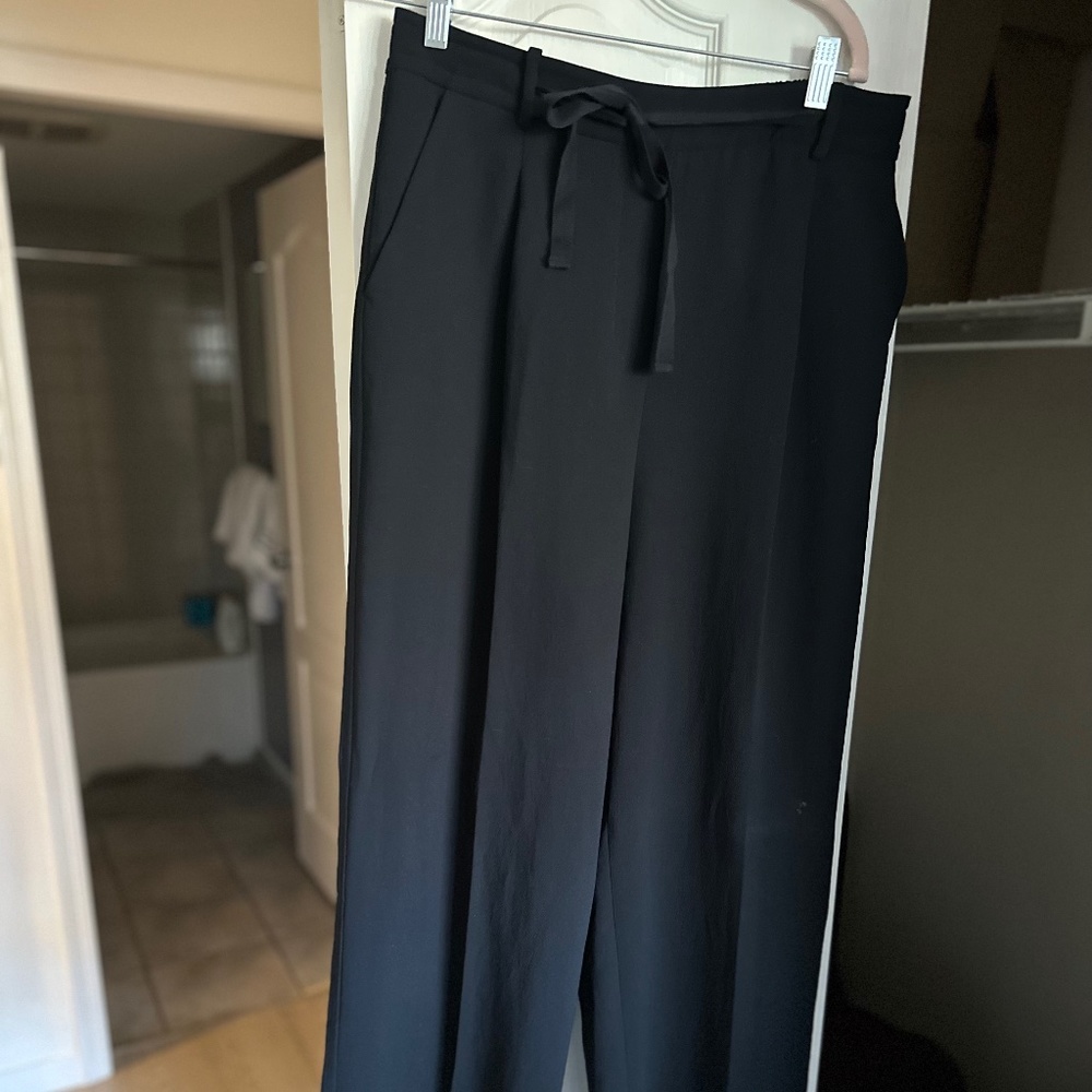 ARITZIA Wilfred high waisted long navy pant size L
